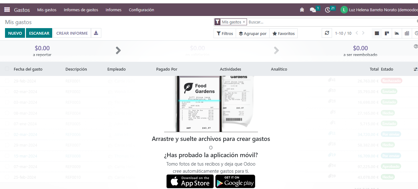 Facturación Gastos