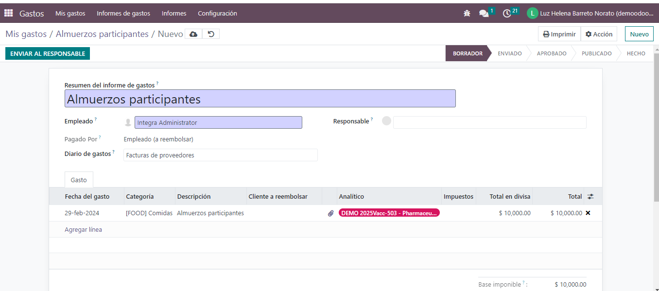 Facturación Gastos 2
